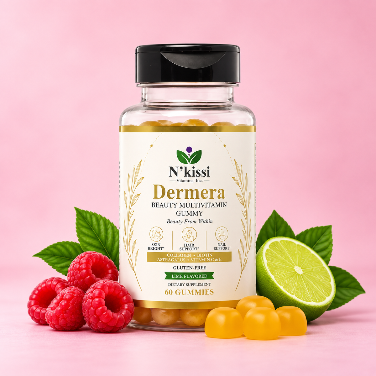 N'kissi Dermera™ Beauty Multivitamin Gummies